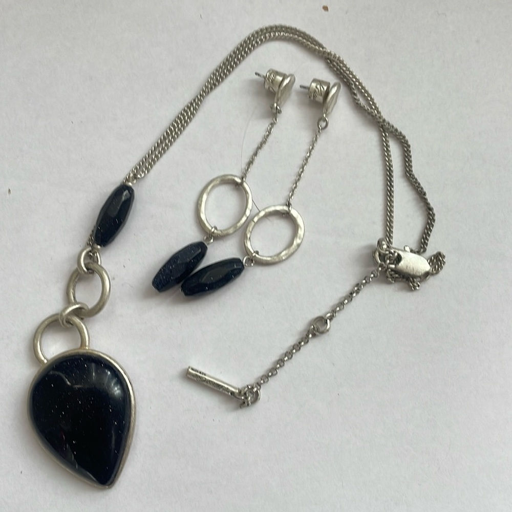Necklace and earrings
